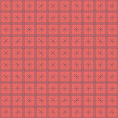 Vector seamless asian pattern with geometric elements