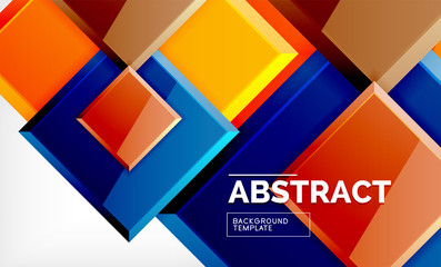 Square geometrical background