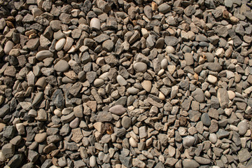 pebble texture small pebbles. gravel, building material or trash