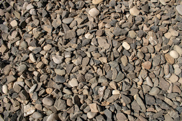pebble texture small pebbles. gravel, building material or trash