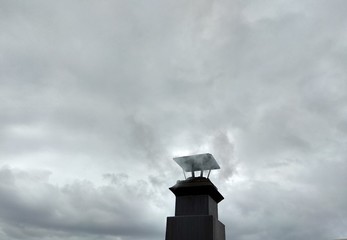 chimney with smoke