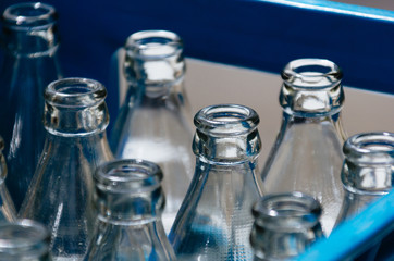 Group of bottle glass