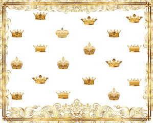 banner with crowns