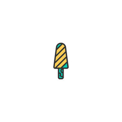 Ice cream icon design. Gastronomy icon vector design