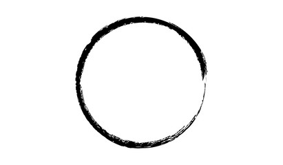 Grunge circle.Grunge oval shape.Grune logo design.