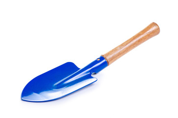 Garden shovel equipment on white background isolation