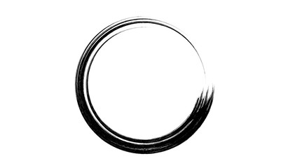 Grunge circle.Grunge oval shape.Grunge ink circle.Grunge handmade circle.Grunge circle made with art brush.