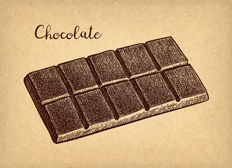 Chocolate ink sketch.