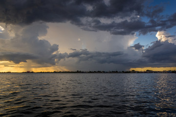 storm over the sea