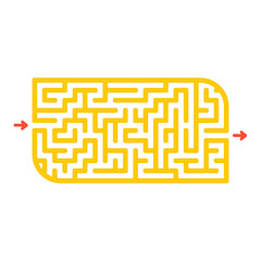 Abstact labyrinth. Game for kids. Puzzle for children. Maze conundrum. Color vector illustration.