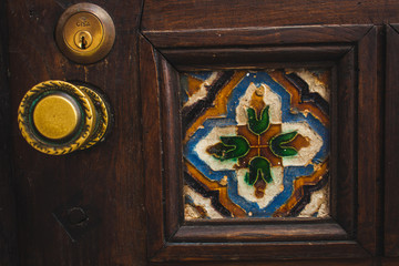 and old portuguese door