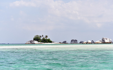 Small rocky islands around Belitung Island, Indonesia, Asia