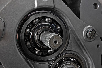 Gearboxes and bearings in an industrial machine