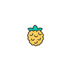 Rasberry icon design. Gastronomy icon vector design