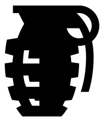 Hand Grenade Vector Icon
