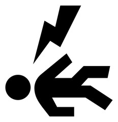 High Voltage Warning Vector Icon