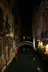 Beautiful views of Venice at night