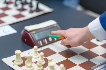 Children's chess tournament under the patronage of world champion Sergey Karyakina. Moscow. Russia
