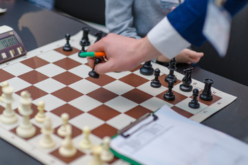Children's chess tournament under the patronage of world champion Sergey Karyakina. Moscow. Russia