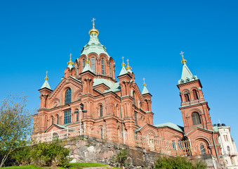 Fototapeta na wymiar Uspenski Cathedral, Helsinki, Finland