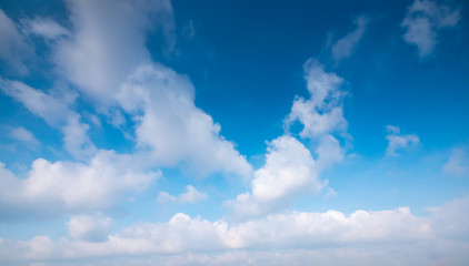 Clear and sunset sky  with cloud in summer