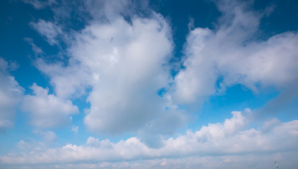 Clear and sunset sky  with cloud in summer