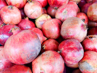 Red pomegranates