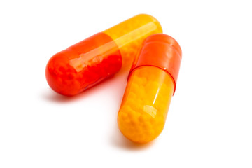 capsule with vitamin C isolated