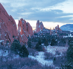 Garden of the Gods Twilight 6:22 am