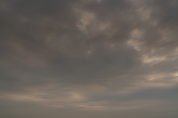 Cloudy sunset sky background