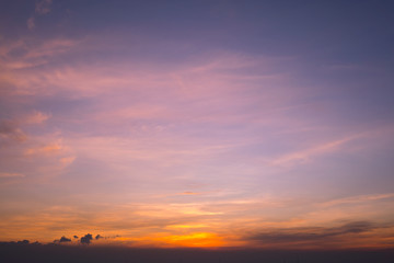 Obraz na płótnie Canvas Sunset Sky Background in summer