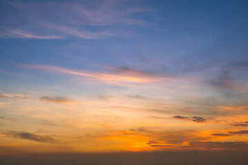 Sunset Sky Background in summer