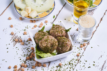 meat falafel