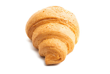 Big croissant isolated