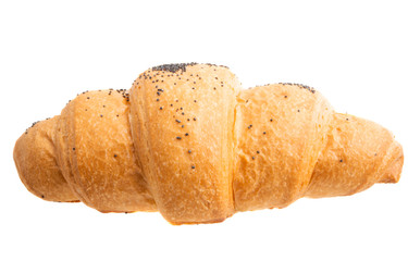 Big croissant isolated