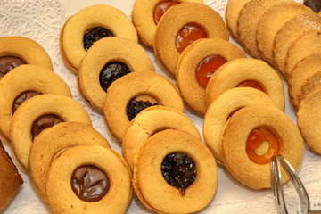 Italian breakfast with biscuits