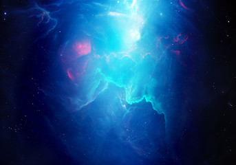 Artistic Abstract Colorful Dreamy Starry Nebula Galaxy Background