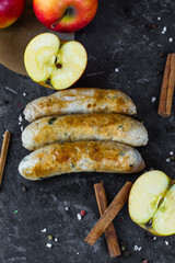 meat sausages with spices