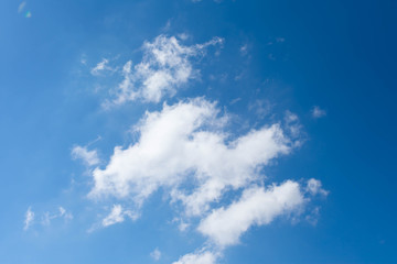 Clouds in the blue sky