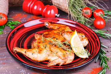 roasted chicken with vegetables