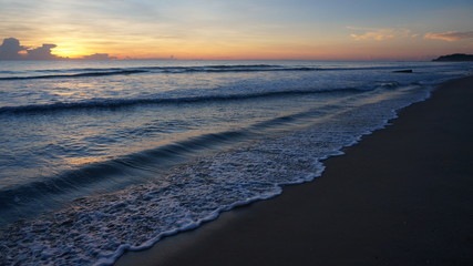 Sunrise at a beautiful beach in nilaveli, sri lanka