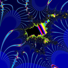 fractal island in the ocean