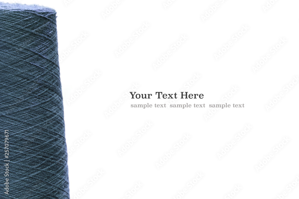 Aufkleber blue azure reels of threads. web banner template background with copy space
