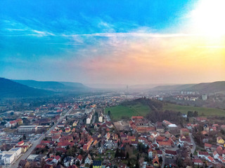 Jena in Thuringia at sunset