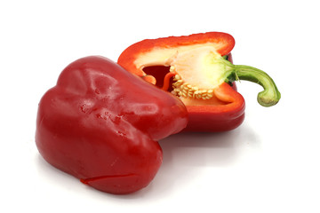 red pepper isolated on white background