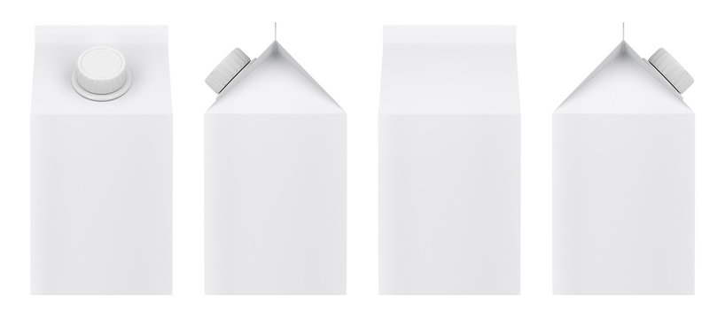 milk carton template vector