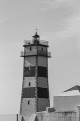 Santa Marta Lighthouse in Cascais, Portugal
