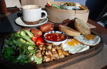 Breakfast in the restaurant