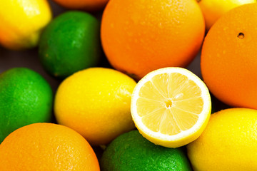 Citrus fruit background