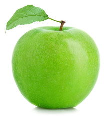 green apple isolated on white background